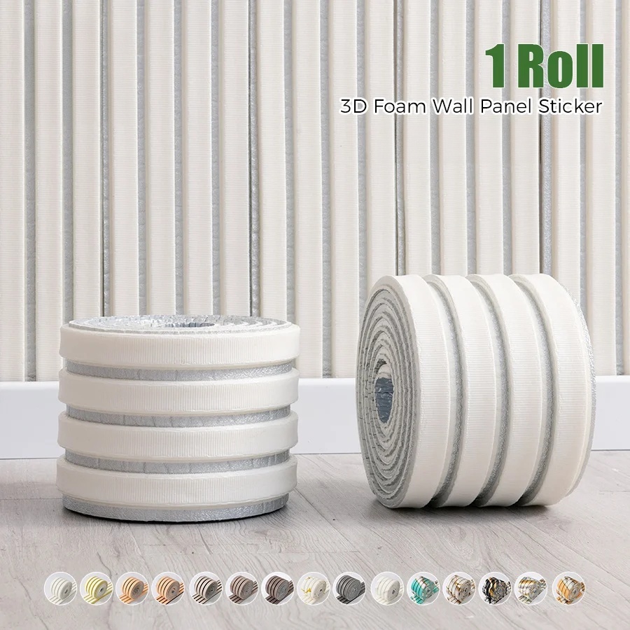 Cutting Board Foam - 1ロールフォームウォールステッカー、3Dウォールパネル、厚さ11mm、自己粘着式巾木、あらゆる室内空間に適した羽目板